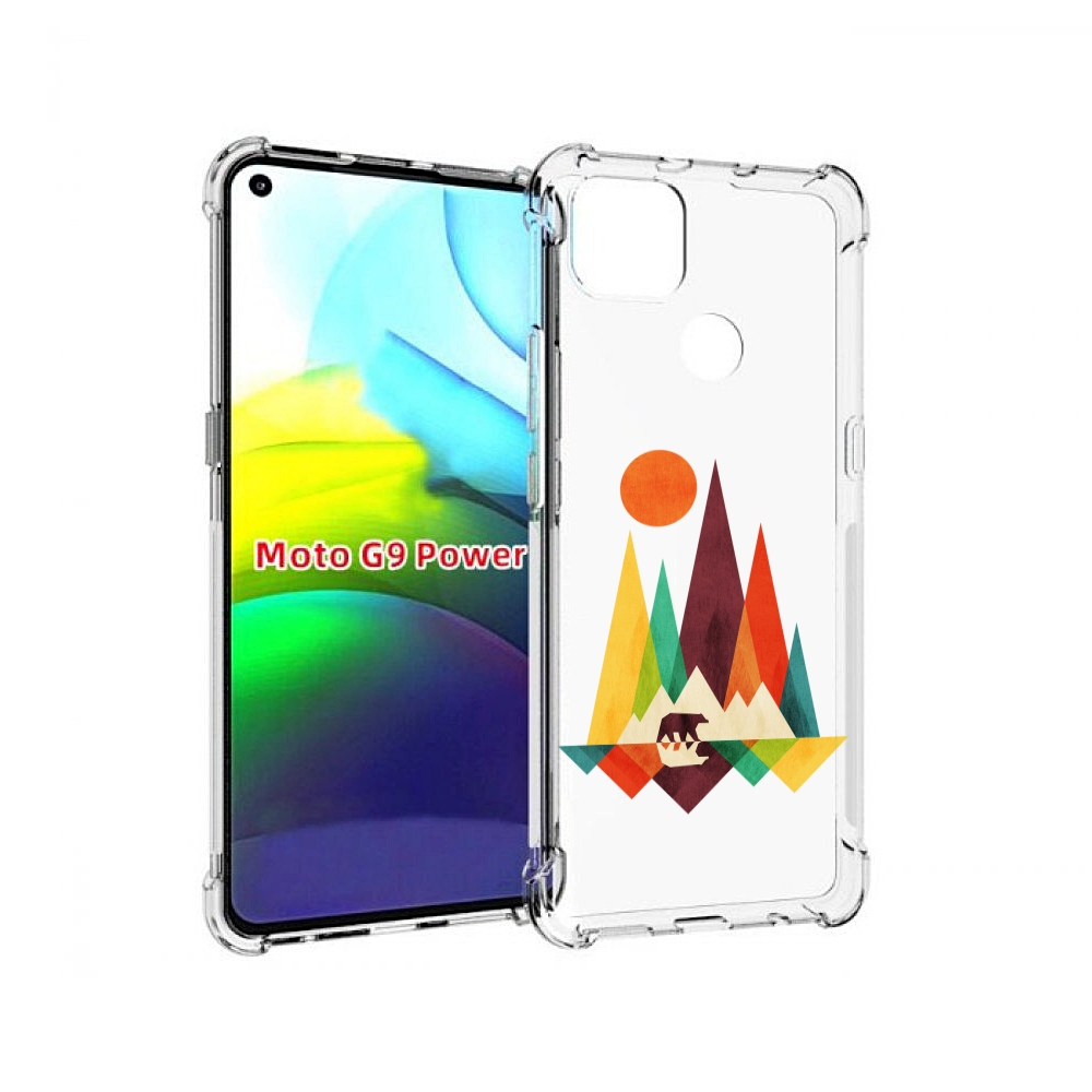 

Чехол MyPads нарисованные горы с медведем для Motorola Moto G9 Power, Прозрачный, Tocco