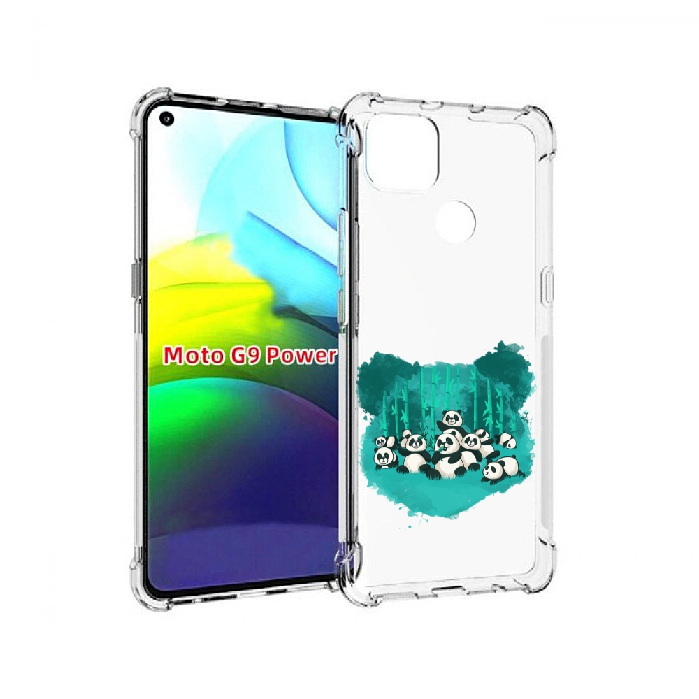 

Чехол MyPads нарисованные панды для Motorola Moto G9 Power, Прозрачный, Tocco