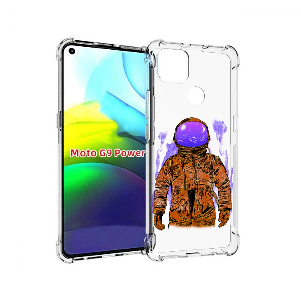 

Чехол MyPads нарисованный мужчина в скафандре для Motorola Moto G9 Power, Прозрачный, Tocco