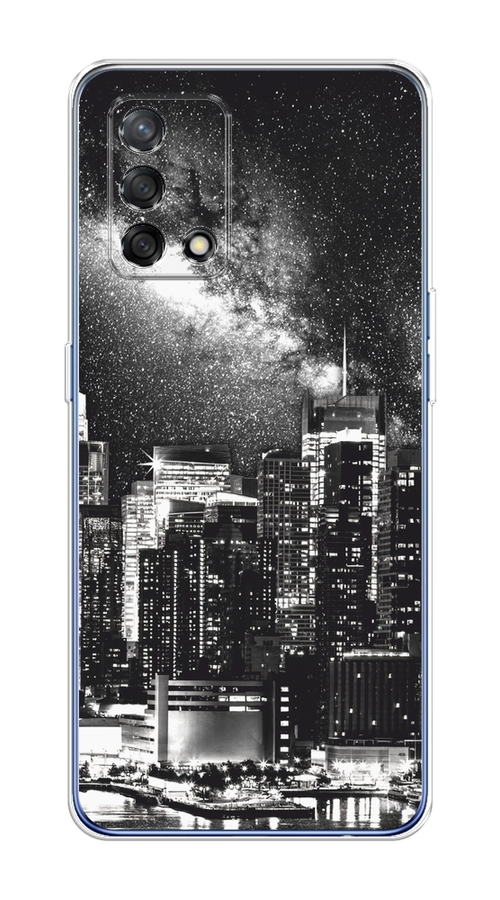

Чехол на OPPO A74 4G/F19 "Ночной Нью-Йорк", Черный;серый;белый, 256050-1
