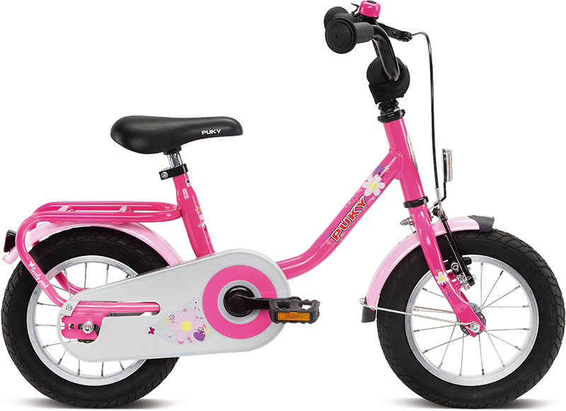 Купить STEEL 12 4111 pink розовый, Велосипед двухколесный Puky STEEL 12 4111 розовый,