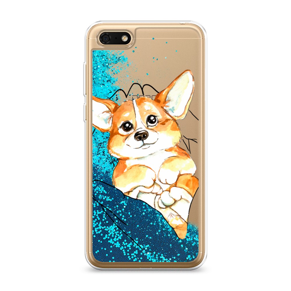 

Чехол Awog на Honor 7A/Y5 Prime 2018/Y5 2018 "Корги в ладошках", Разноцветный, 66393-1
