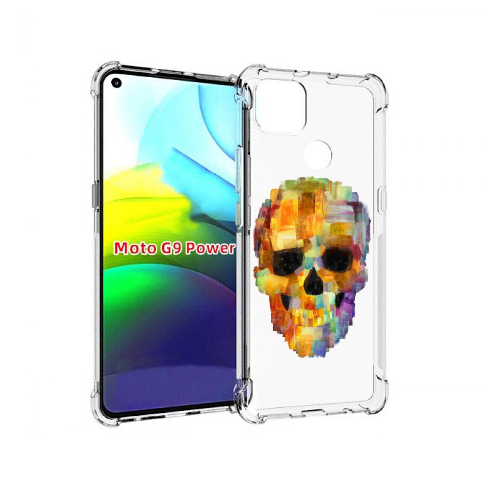 

Чехол MyPads нарисованный череп для Motorola Moto G9 Power, Прозрачный, Tocco