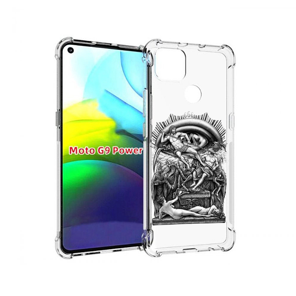 

Чехол MyPads оракул черно белый для Motorola Moto G9 Power, Прозрачный, Tocco