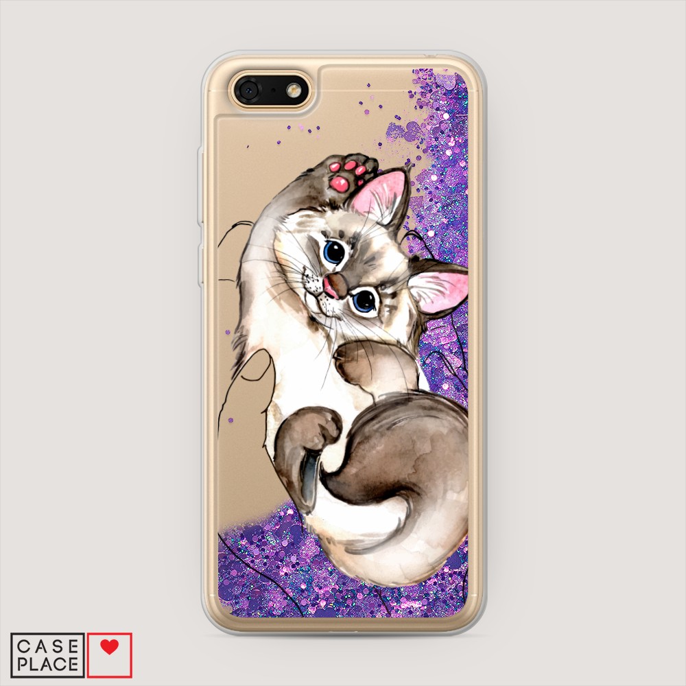 

Чехол Awog на Honor 7A/Y5 Prime 2018/Y5 2018 "Котенок в ладошках", Разноцветный, 66392-1