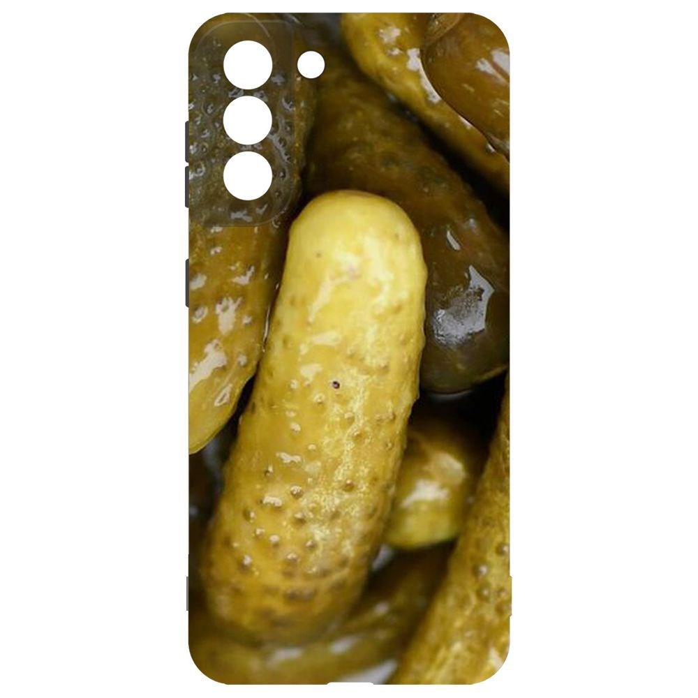 

Чехол-накладка Krutoff Soft Case Огурчики для Samsung Galaxy S21 FE (G990), Черный
