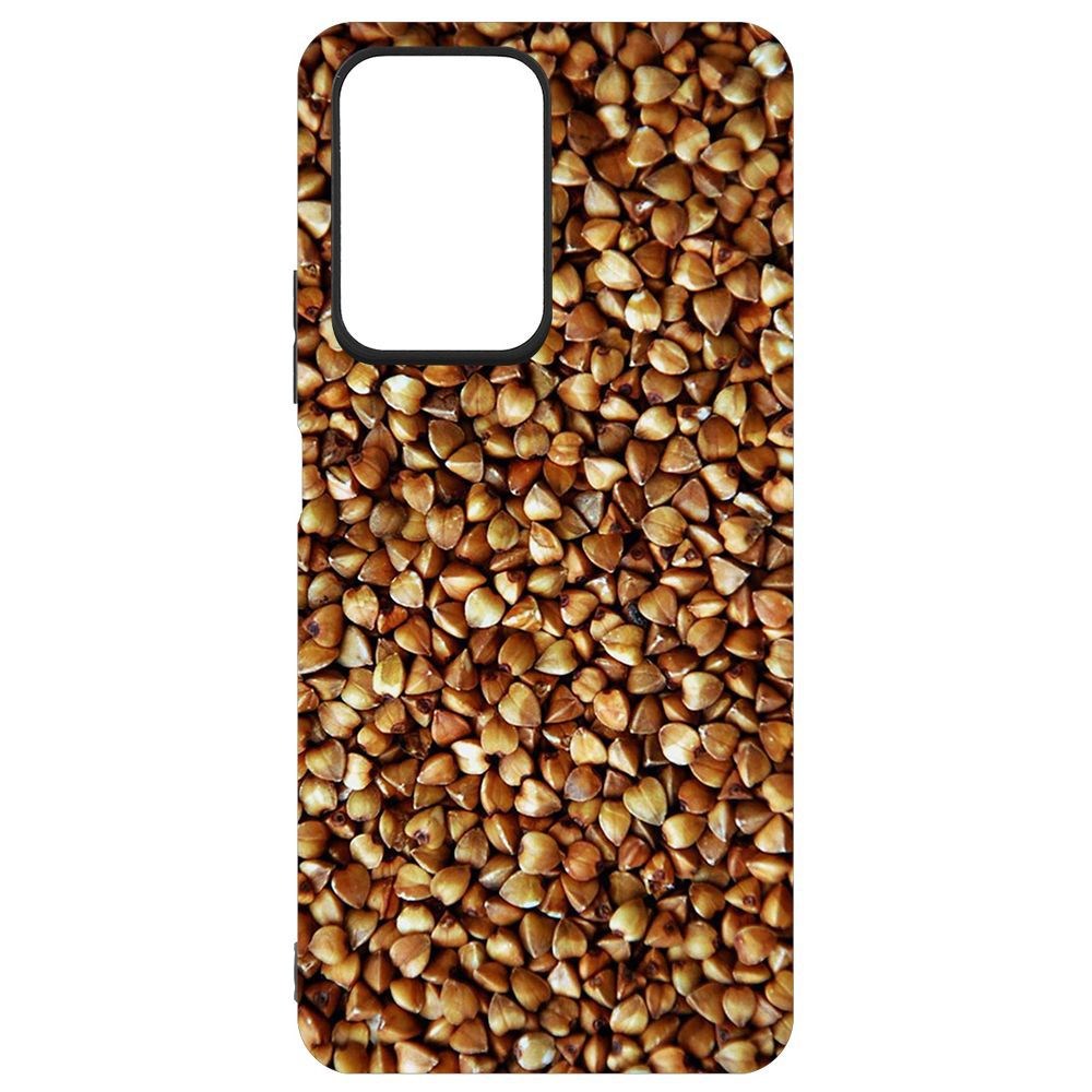 

Чехол-накладка Krutoff Soft Case Гречка для Xiaomi 11T, Черный