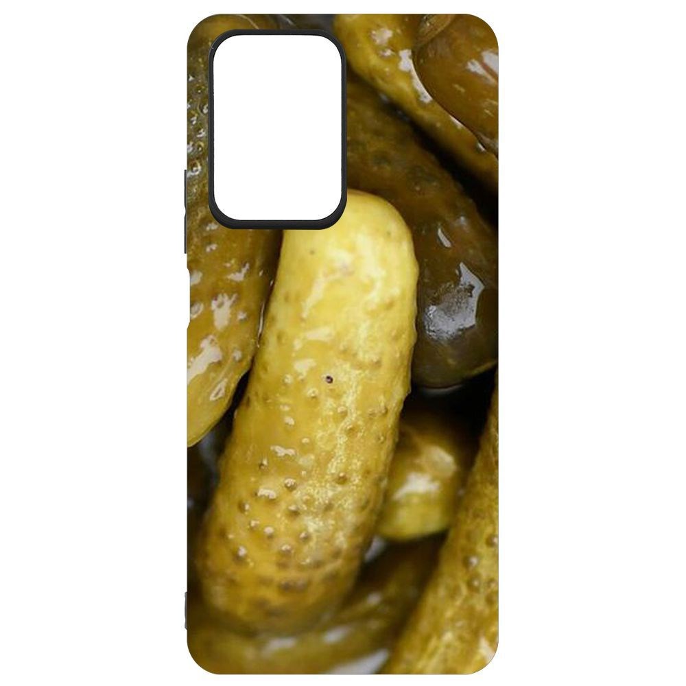

Чехол-накладка Krutoff Soft Case Огурчики для Xiaomi 11T, Черный