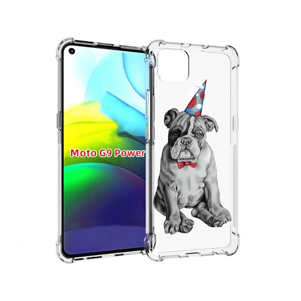 

Чехол MyPads праздничный щенок для Motorola Moto G9 Power, Прозрачный, Tocco