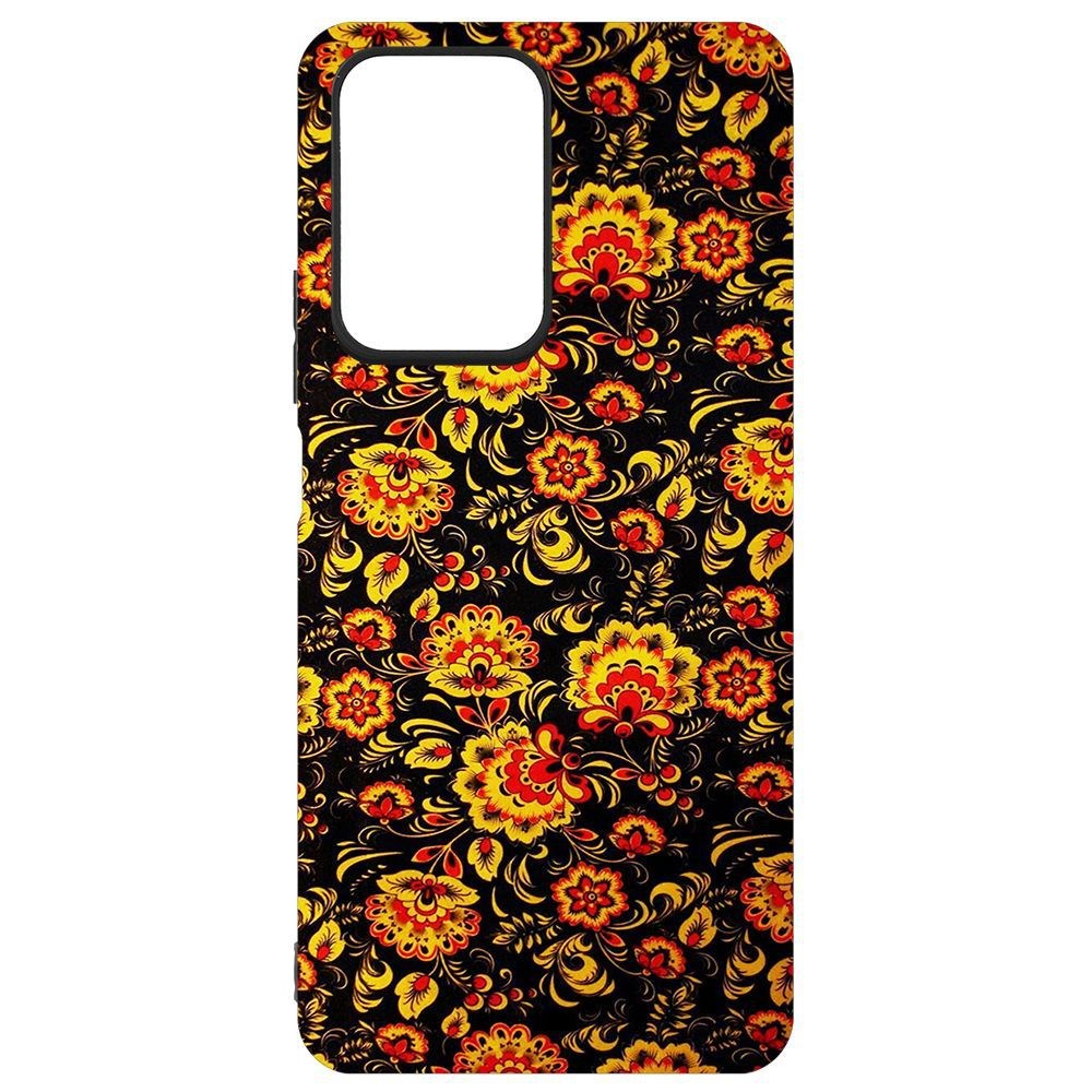 

Чехол-накладка Krutoff Soft Case Хохлома для Xiaomi 11T, Черный