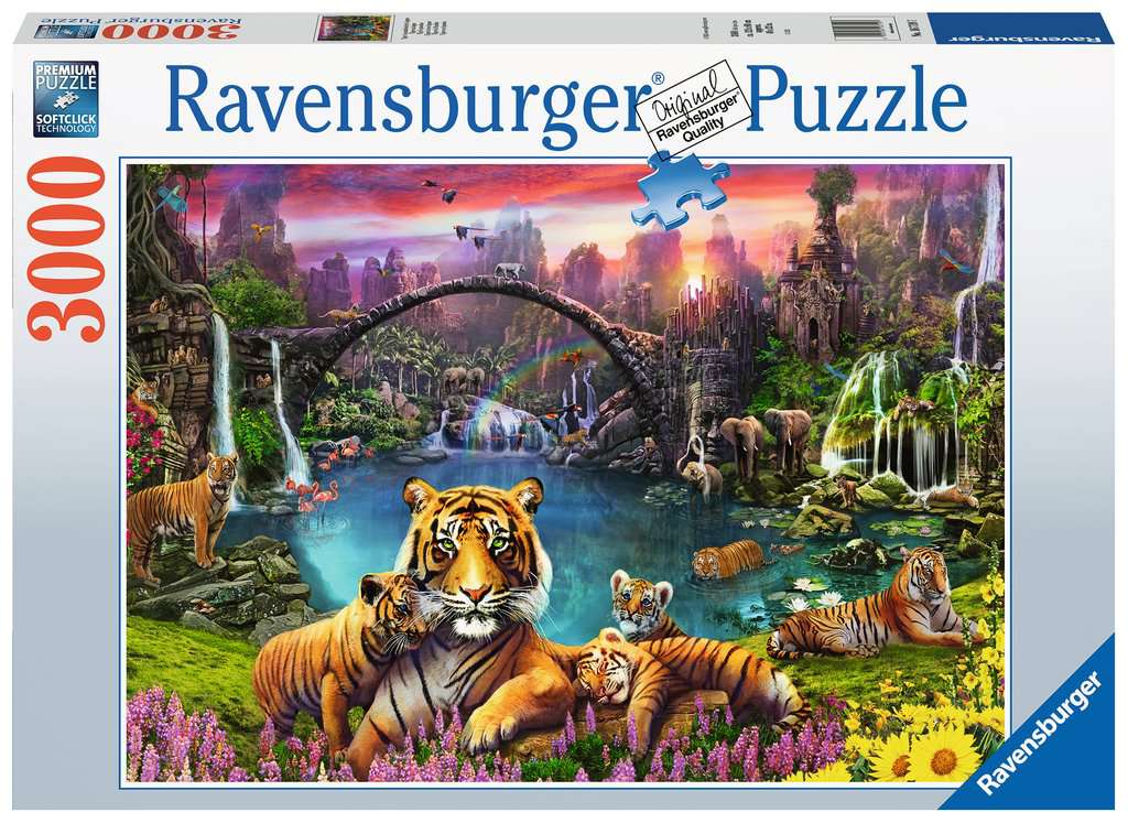 фото Пазл ravensburger тигр в райской лагуне 3000, арт.16719