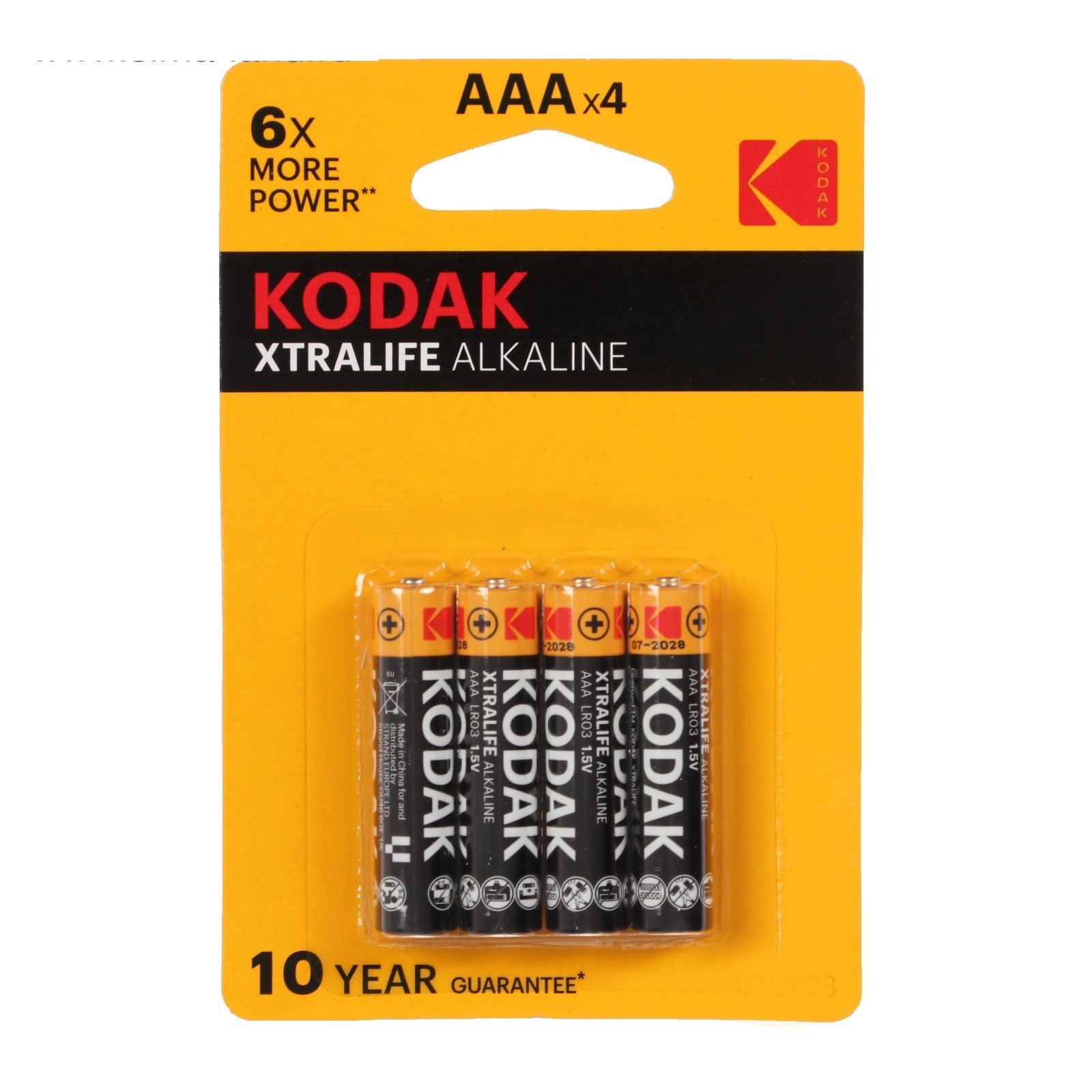 Батарейка Kodak Lr03 Aaa Bl-4 Xtralife KODAK арт. 30951990-RU1