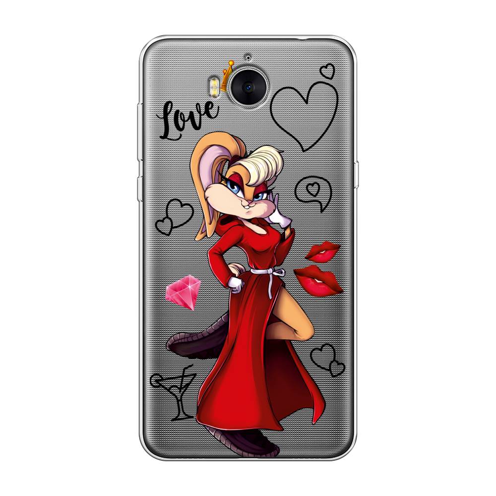 

Чехол на Huawei Y5 2017 "Rich Lola Bunny", Красный;бежевый;оранжевый, 62550-6