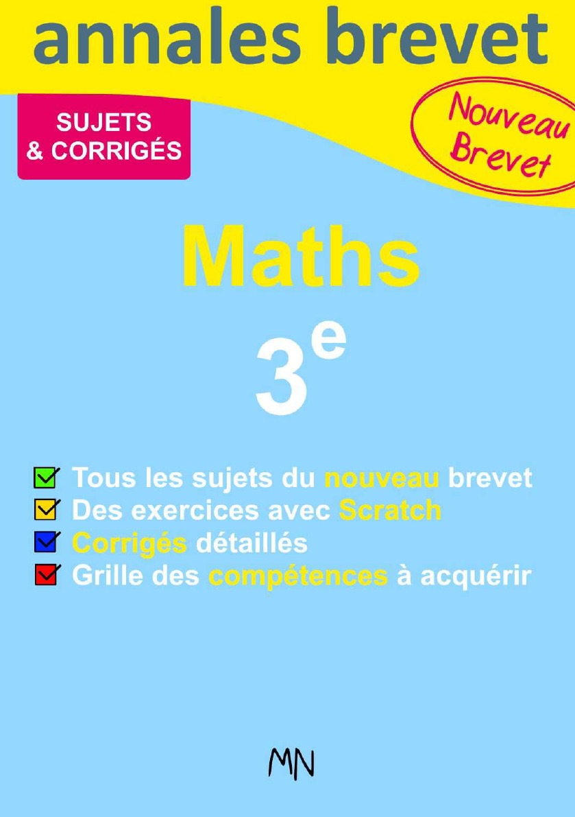 

Annales Maths Nouveau Brevet 3e