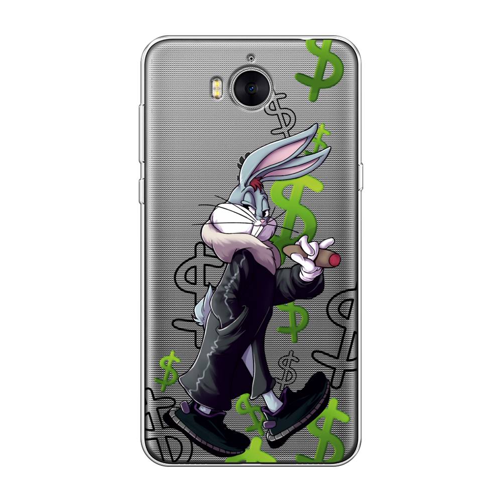 

Чехол на Huawei Y5 2017 "Rich Bugs Bunny", Зеленый;черный;голубой, 62550-6