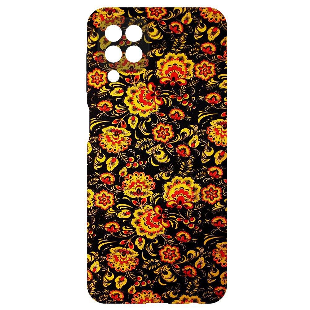 

Чехол-накладка Krutoff Soft Case Хохлома для Samsung Galaxy M32 (M325), Черный