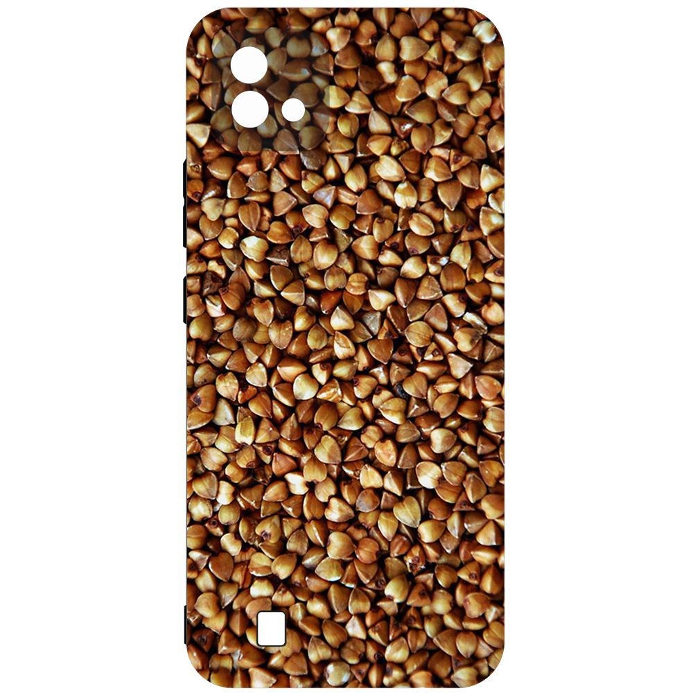 

Чехол-накладка Krutoff Soft Case Гречка для Realme C11 (2021), Черный
