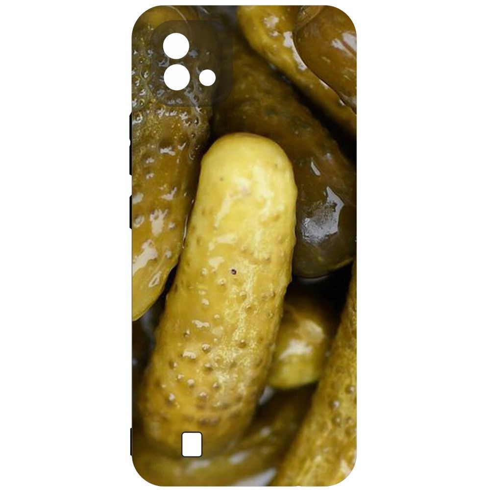 

Чехол-накладка Krutoff Soft Case Огурчики для Realme C11 (2021), Черный