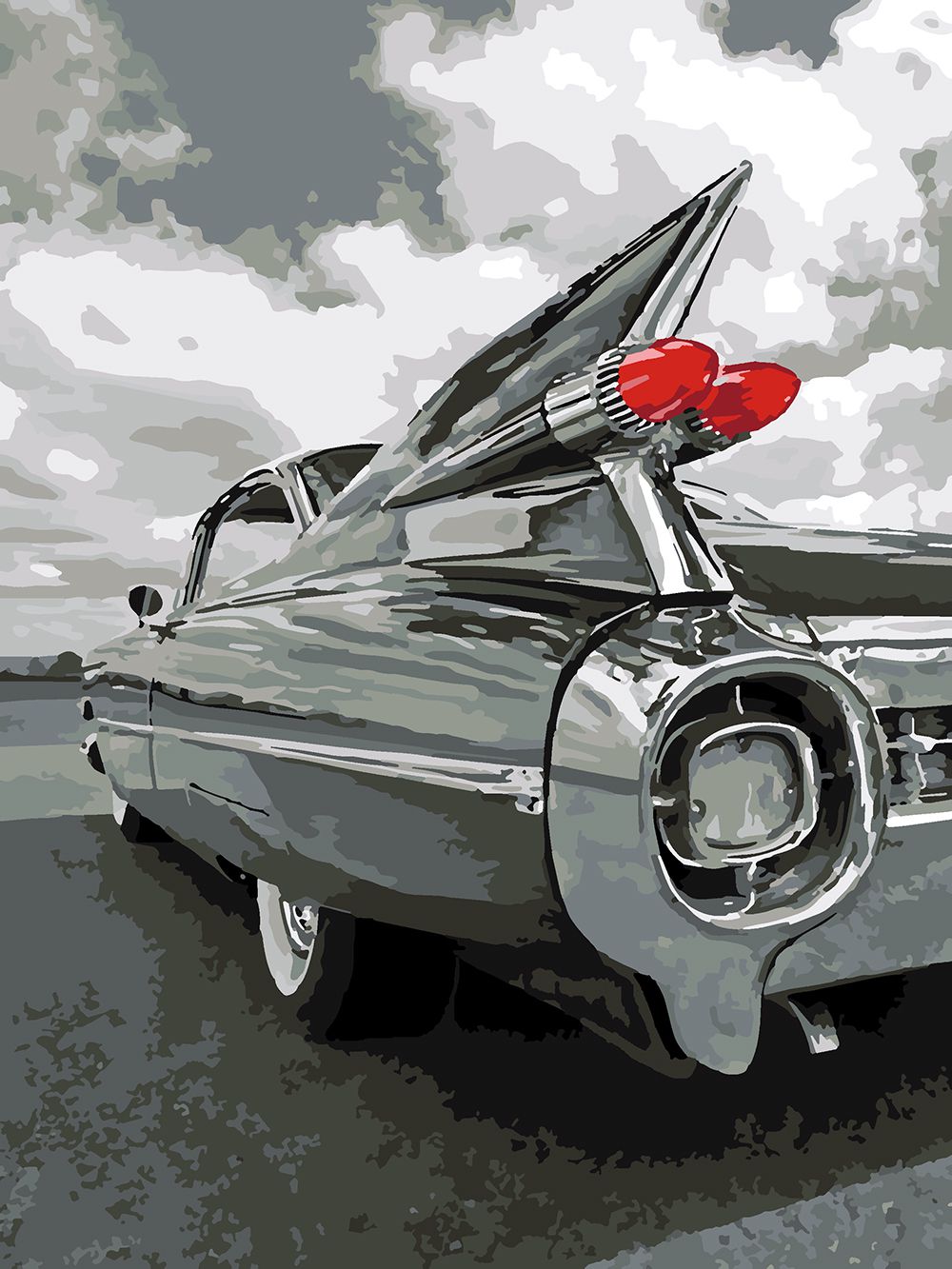 

Картина по номерам Красиво Красим Cadillac Tail Fins, 70 х 80 см, Cadillac Tail Fins
