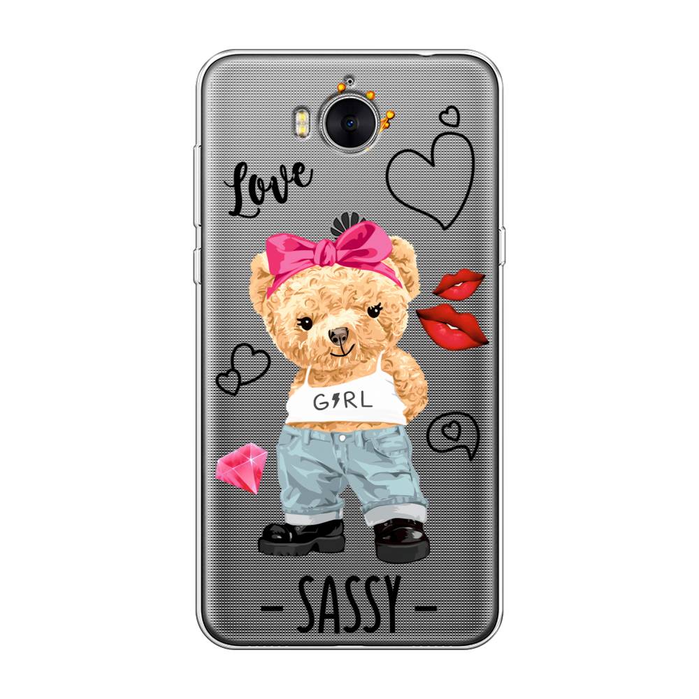 

Чехол на Huawei Y5 2017 "Sugar Mommy", Голубой;белый;розовый, 62550-6