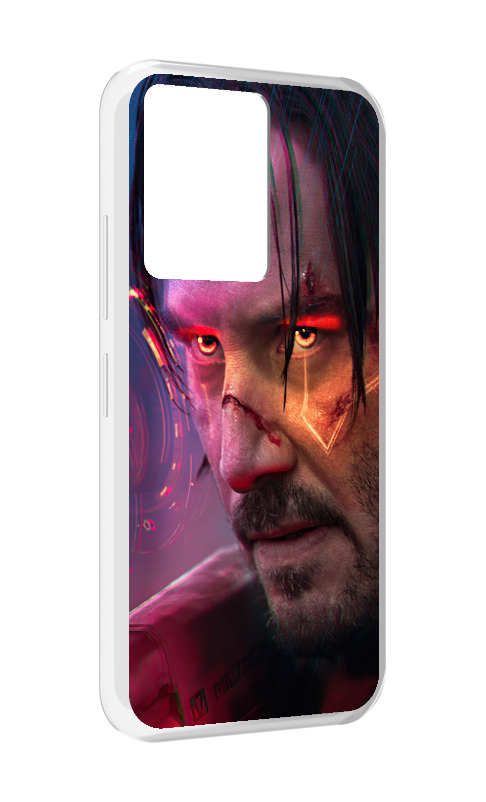 

Чехол MyPads cyberpunk 2077 Джонни Сильверхенд для Infinix Note 12 5G X671, Прозрачный, Tocco