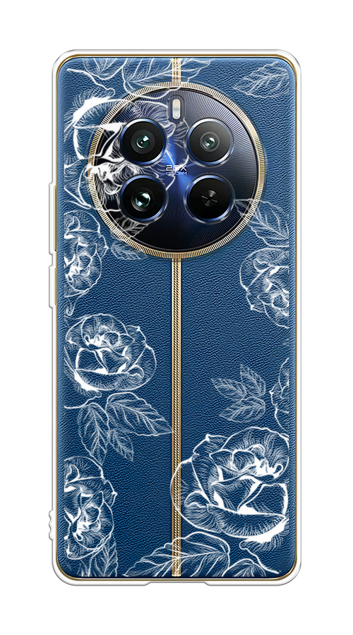 

Чехол на Realme 12 Pro/Realme 12 Pro Plus "Розы графика", Черный;серый, 2516250-1