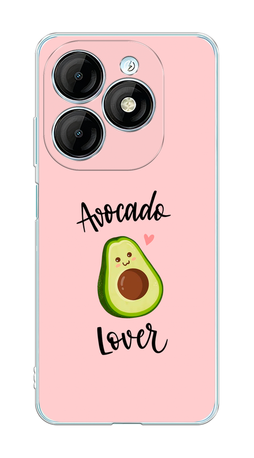 

Чехол на Itel P55 "Avocado lover", Розовый;зеленый, 3201850-1