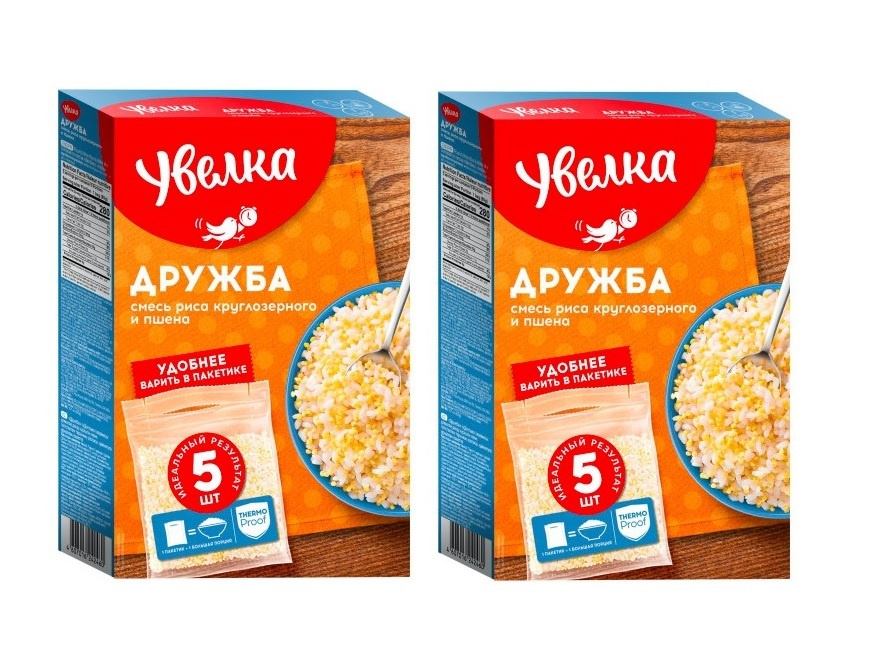 

Смесь круп Ярмарка Дружба рис круглозерный и пшено 80 г х 5 шт, 8015806