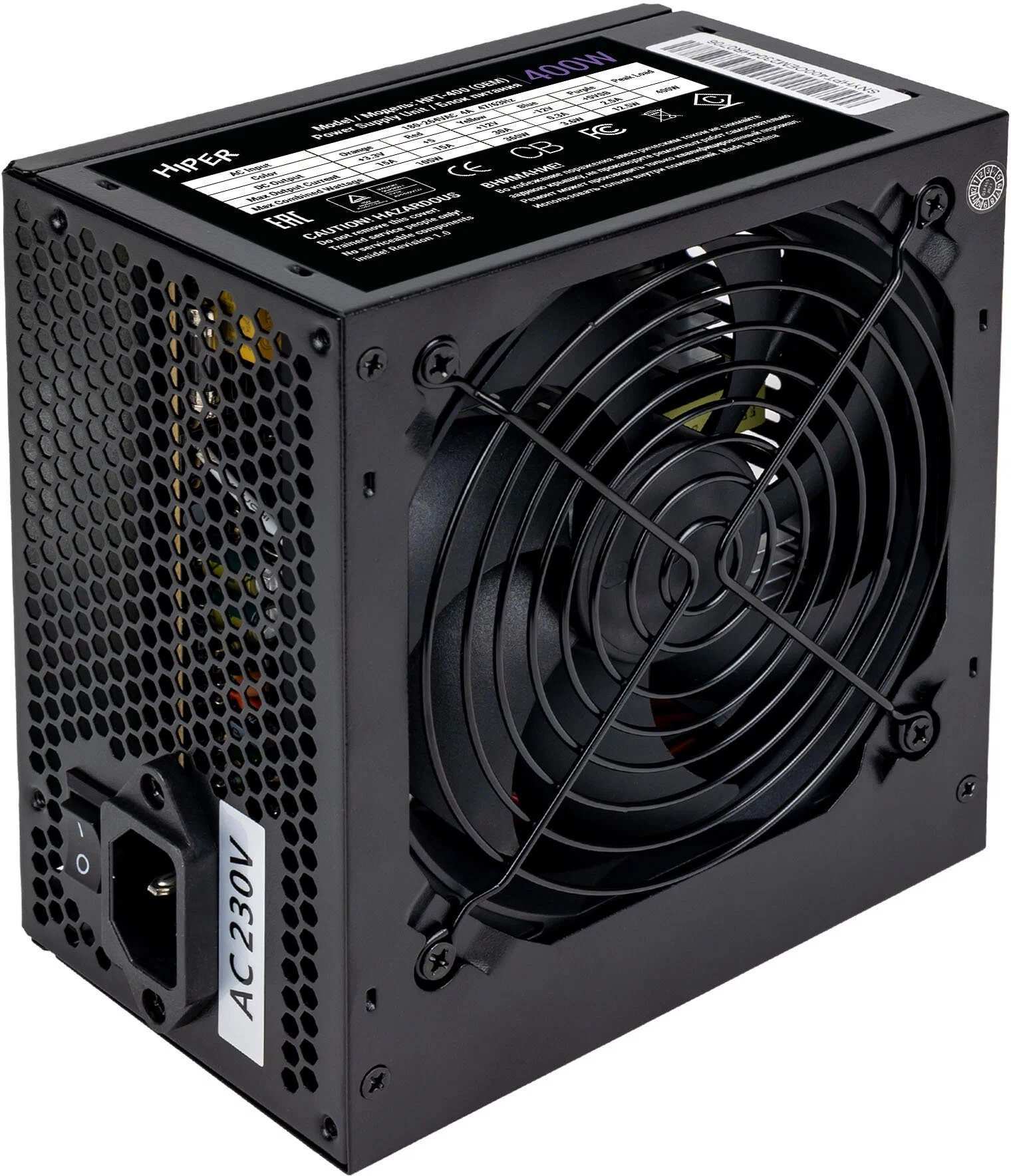 

Блок питания HIPER HPT-400 400W, Черный, HPT-400