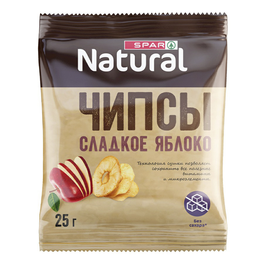 

Чипсы фруктовые Spar Natural из сладких яблок 25 г