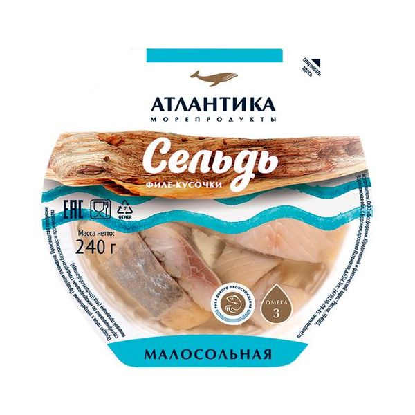 

Сельдь Месье № 5 кусочки в масле 240 г