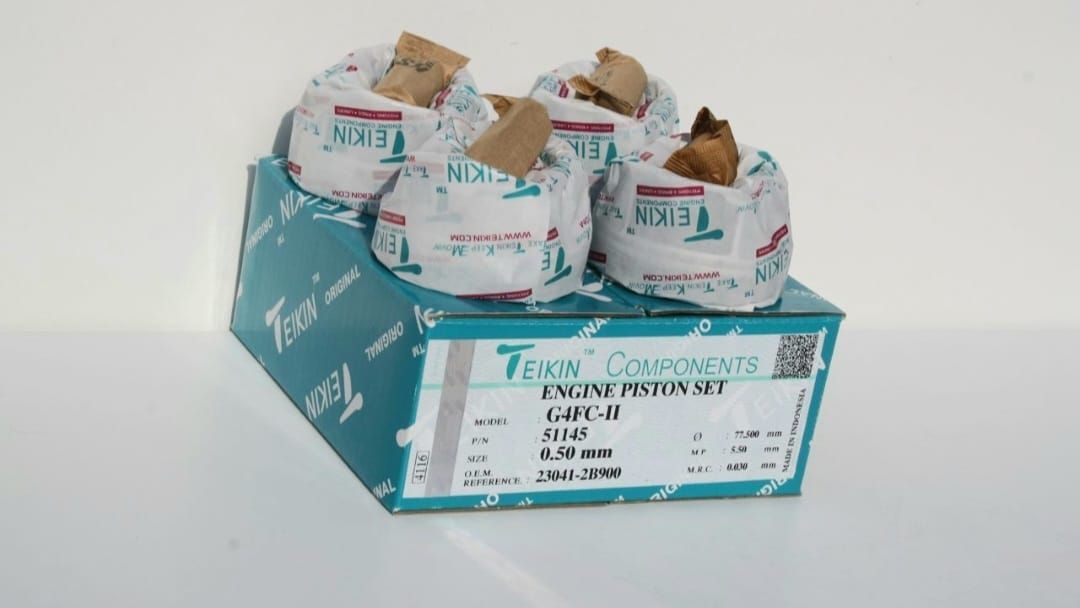 

Ремонтные поршни G4FG +0.50 Teikin c кольцами Tp, G4FC-II