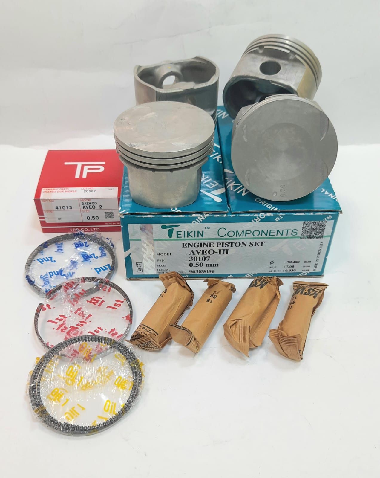 

Ремонтные поршни +0.50 Aveo Lacetti 1.4 Teikin с кольцами TP, f14d3