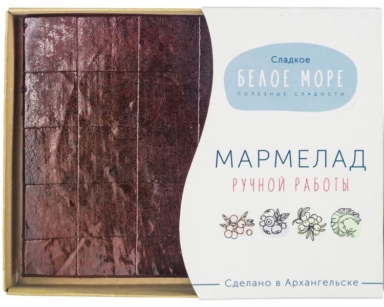 

Мармелад Сладкое Белое Море с черникой 190 г