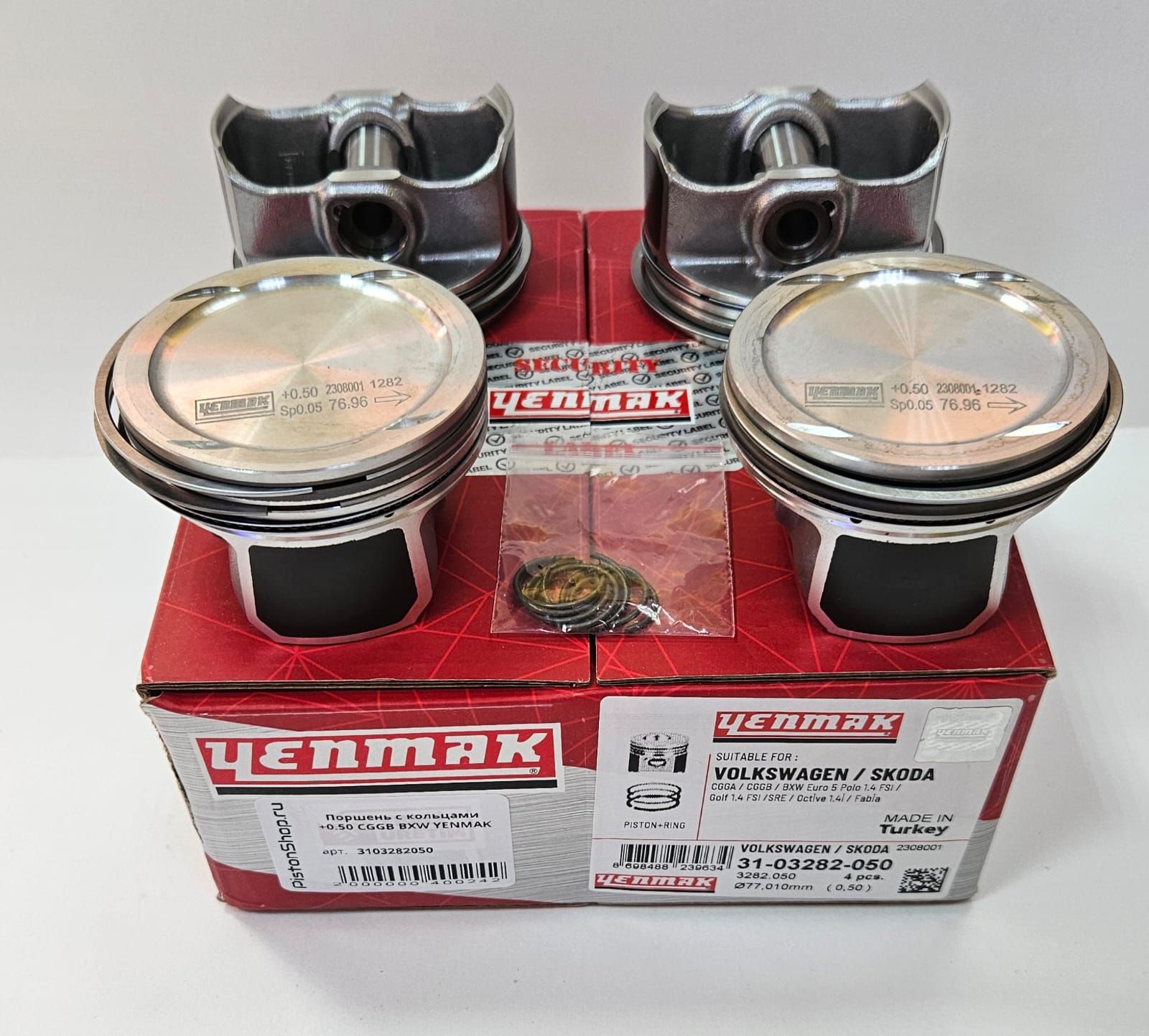 

Поршни с кольцами +0.50 CGGB BXW Yenmak, BXW, CGGB, BUD, CGGA