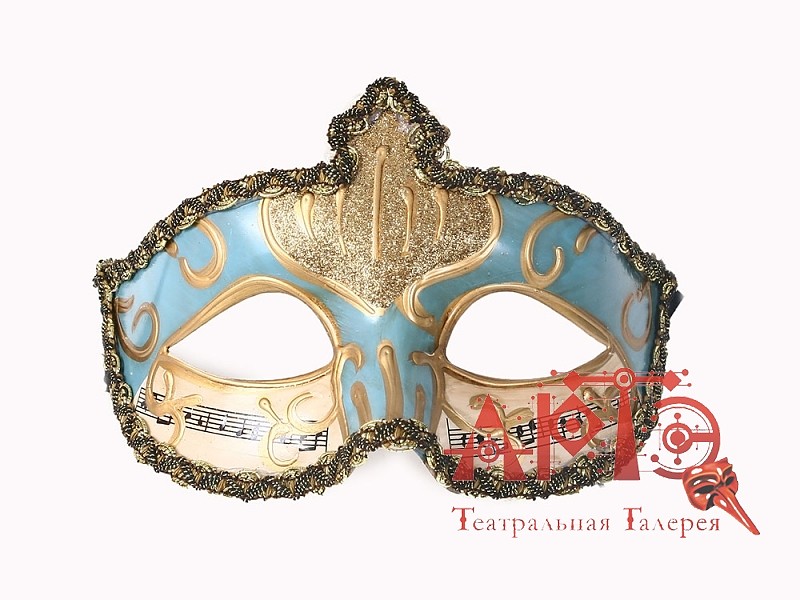 

Маска коломбина Мелодия (Цв: Голубой )