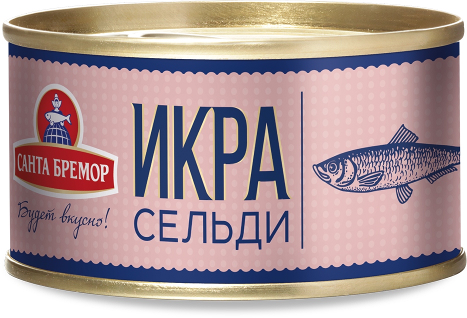 

Икра сельди Санта Бремор деликатесная Люкс Оригинальная 100 г