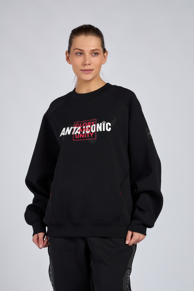 

Свитшот унисекс Anta 872418704 ICONIC A-SPORTS SHAPE черный S, 872418704 ICONIC A-SPORTS SHAPE