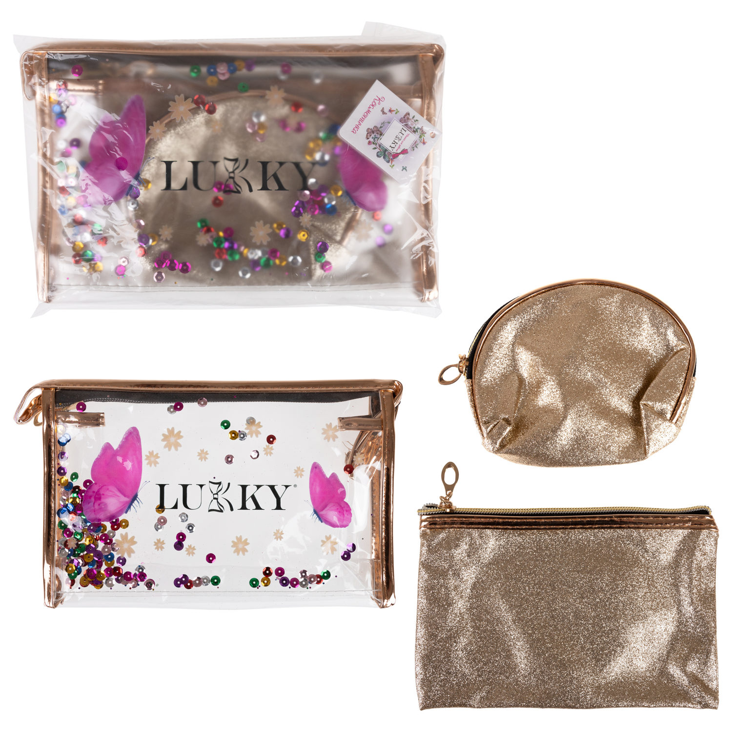 

Набор из косметичек 3в1 Lukky Glam Trio, Разноцветный, Т24814