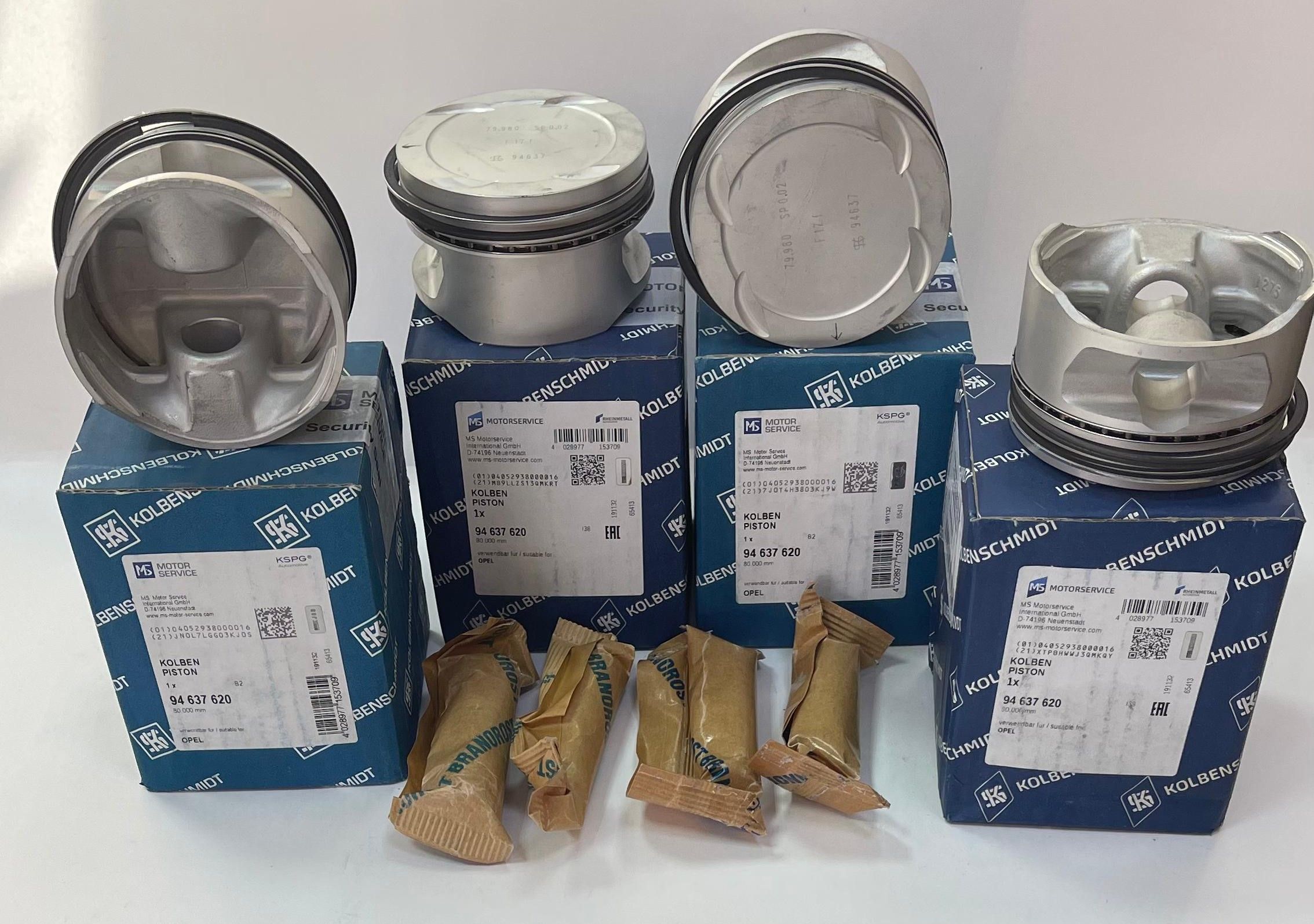 

Комплект поршней с кольцами +1.00 X16XE, X16XEL Kolbenschmid, X16XE, X16XEL