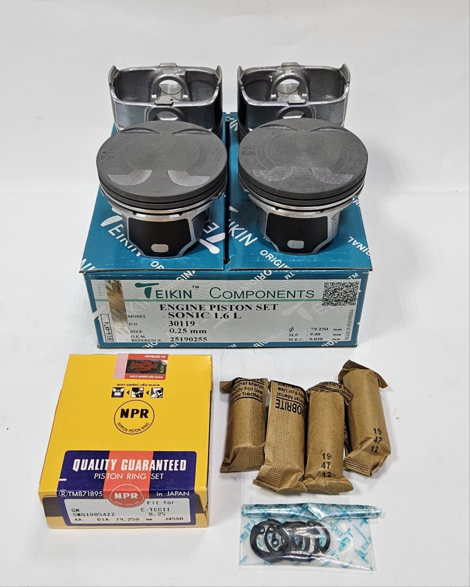 

Комплект поршней +0.25 Z16XЕR, A16ХЕR, F16D4 Teikin с кольцами NPR, Z16XЕR, A16ХЕR, F16D4