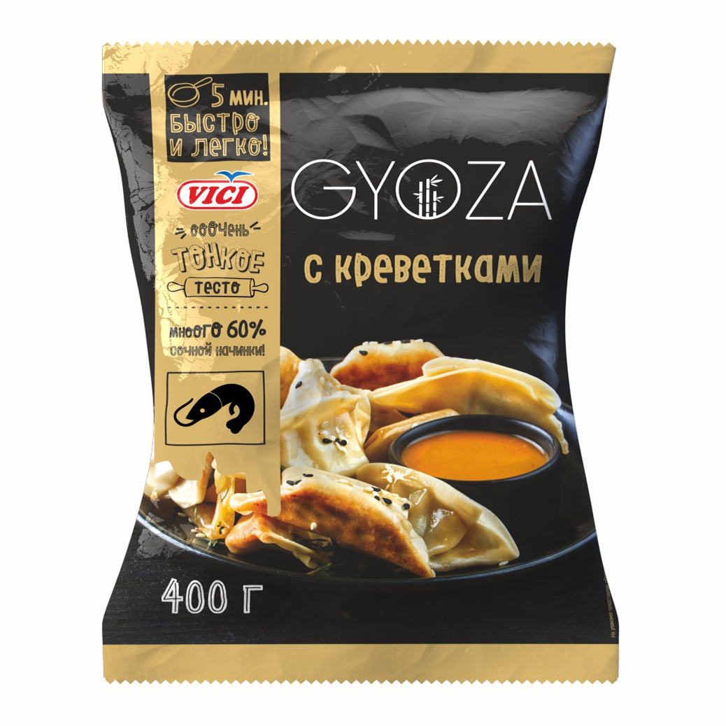 Замороженные гедза. Пельмени Vici Gyoza с креветкой 400гр.. Гедза Vici. Vici Gyoza с креветками. Гедза с креветками Vici.