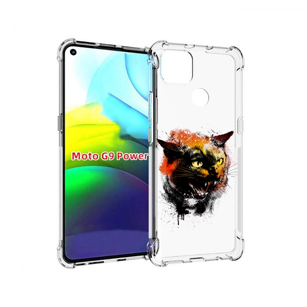 

Чехол MyPads сиамский кот для Motorola Moto G9 Power, Прозрачный, Tocco