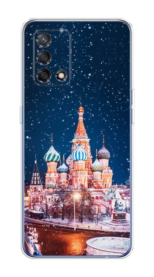 

Чехол на OPPO A74 4G/F19 "Москва 1", Коричневый;синий;белый, 256050-1