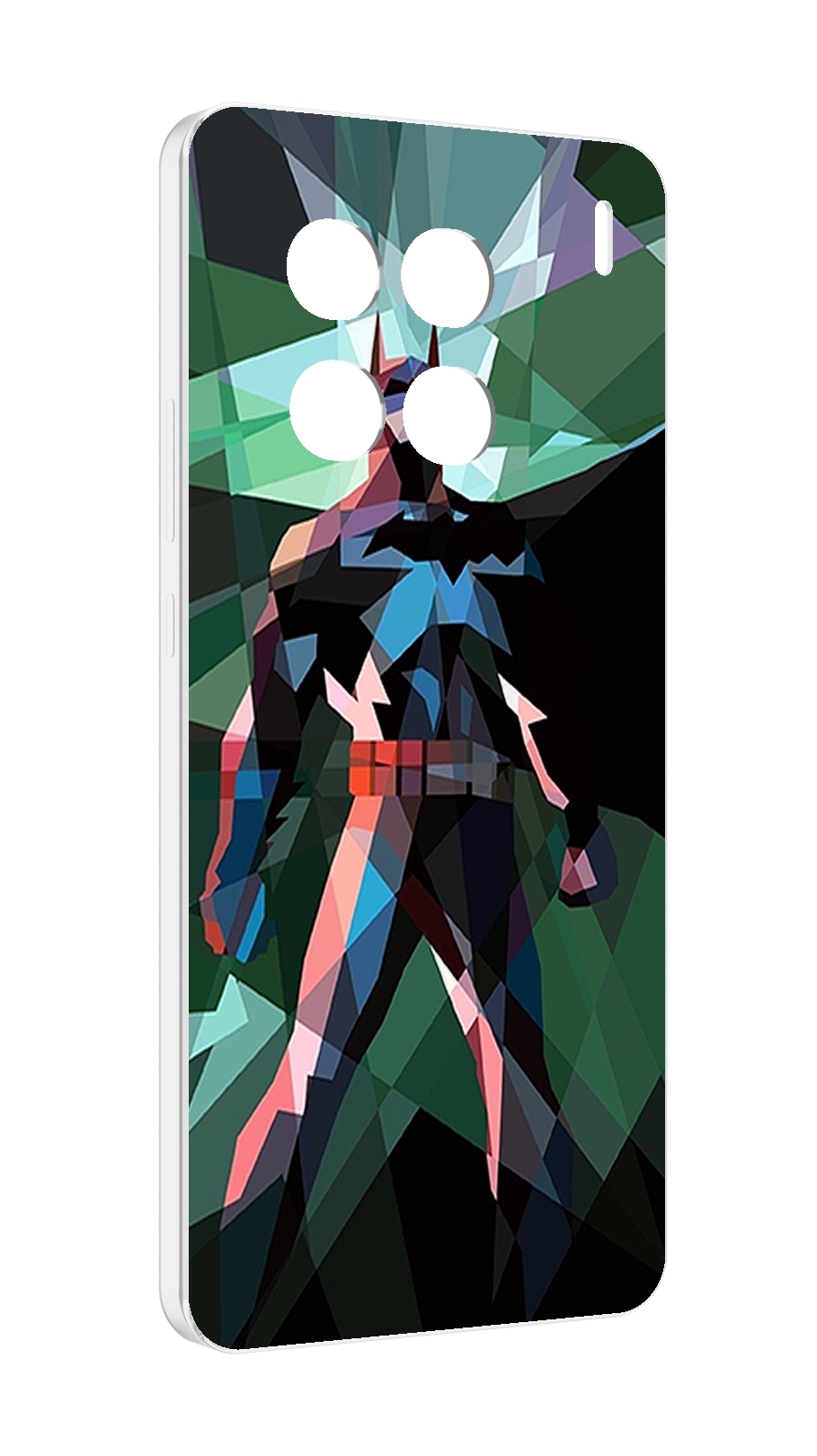 Чехол MyPads полигональный-бэтмен-арт для Vivo X90 Pro противоударный