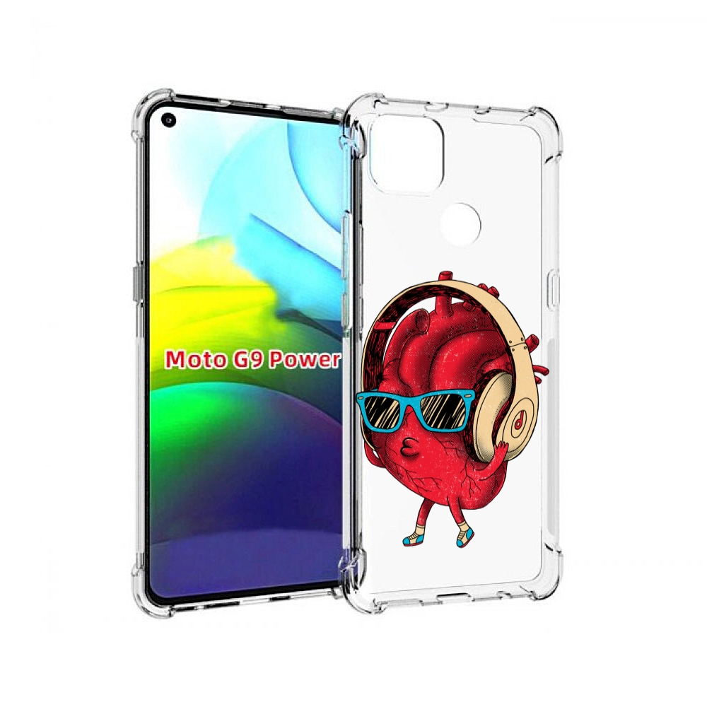 

Чехол MyPads слушай сердце для Motorola Moto G9 Power, Прозрачный, Tocco