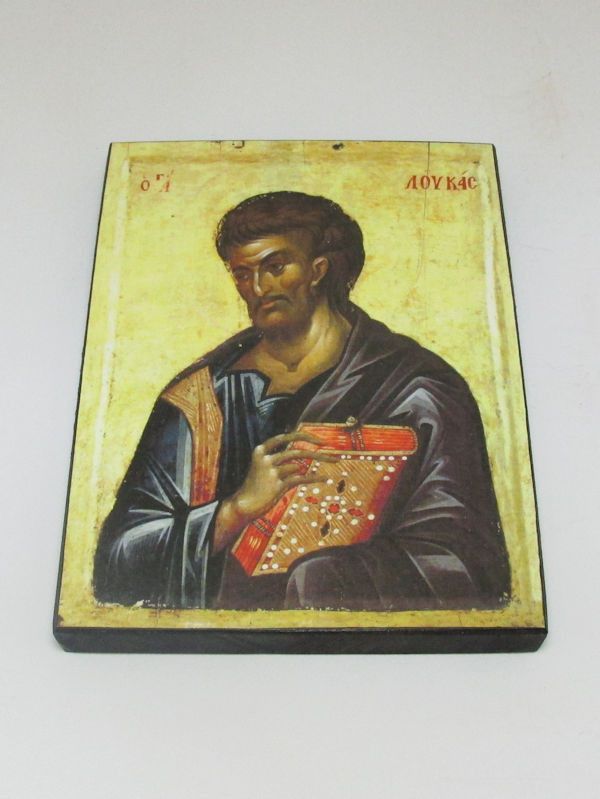 

Икона ЛУКА Евангелист, Апостол, под старину, 15х20 см