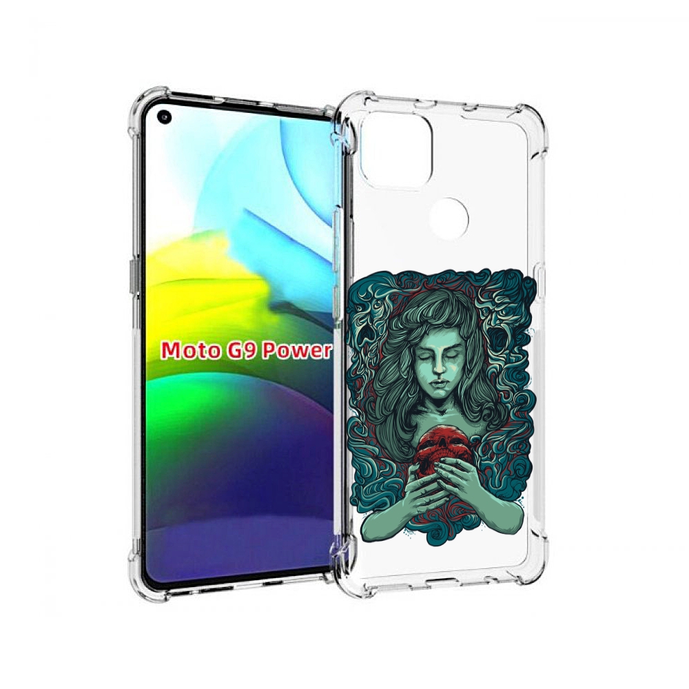 

Чехол MyPads спящая девушка для Motorola Moto G9 Power, Прозрачный, Tocco