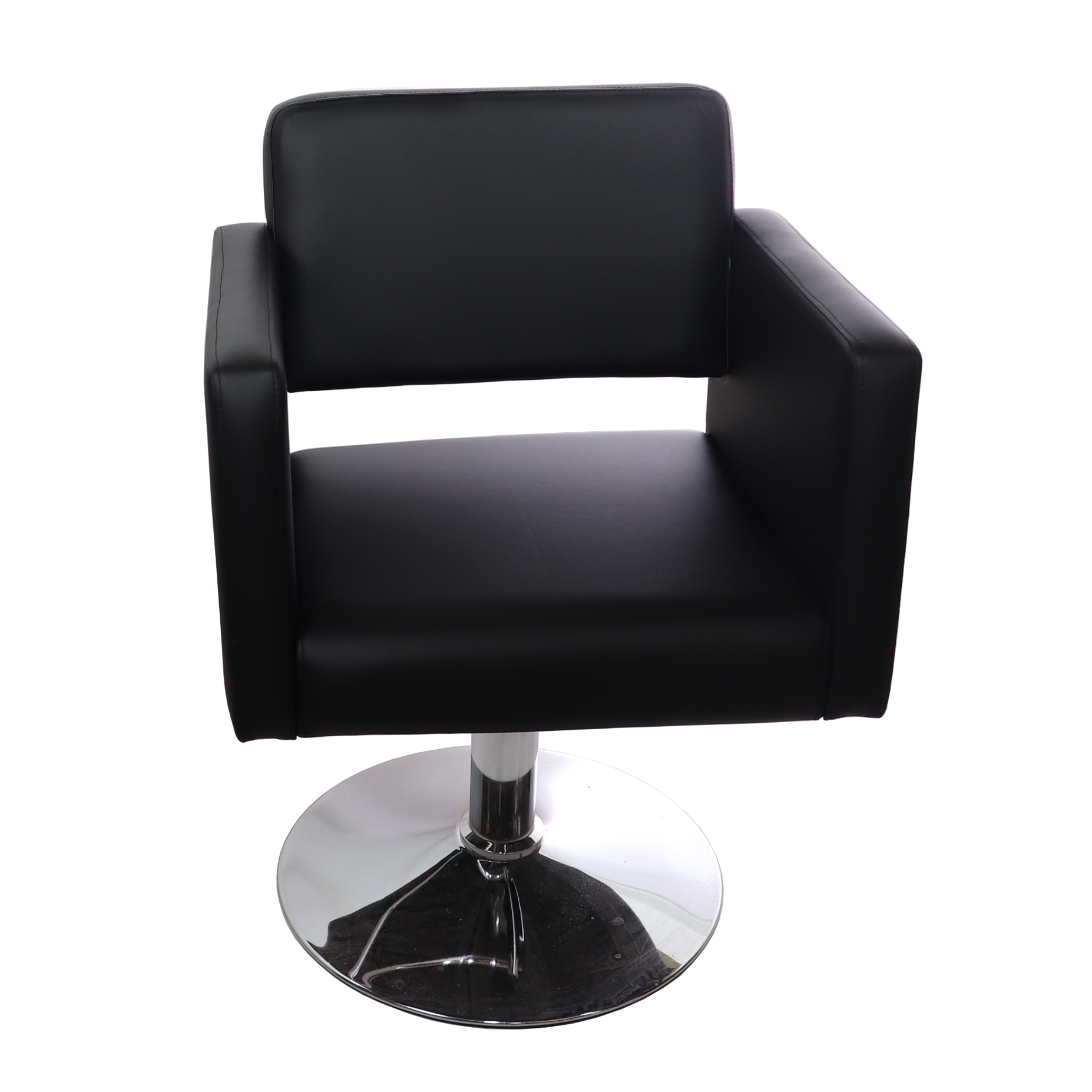 Парикмахерское кресло Nice Mebel Кубик II, черный, диск