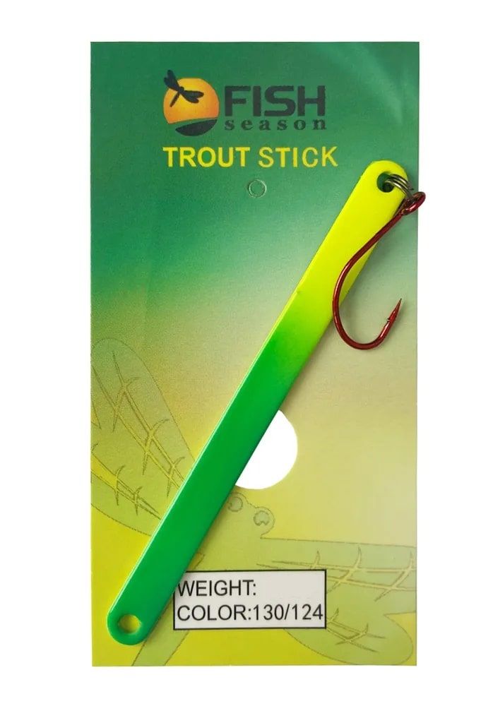 

Блесна Fish Season STICK 2.1гр. # 124, Желтый;зеленый, Stick